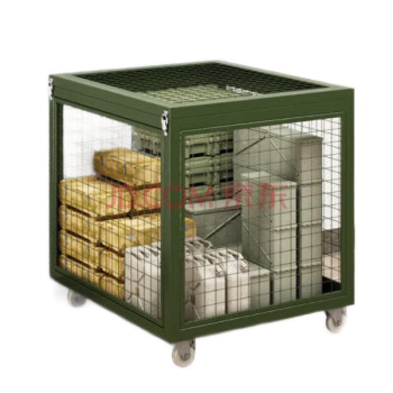 Jingruida Military Green Mobile Wire Mesh Storage Pallet