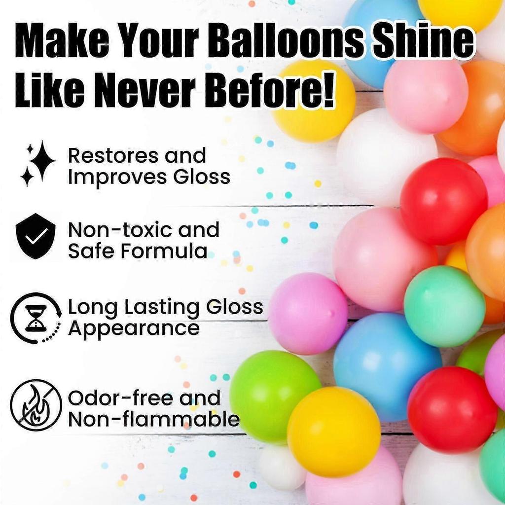 Shiny Balloon Spray - Long-Lasting Gloss & Instant Dazzle for Party Decorations, Easy Spray Application, 100ml