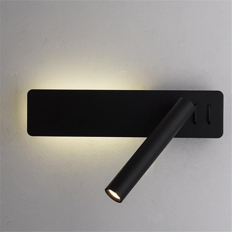 Nordic Rotatable Wall Spotlight for Bedroom, Hallway, Living Room, and Hotel - Modern Creative Bedside Lamp.
