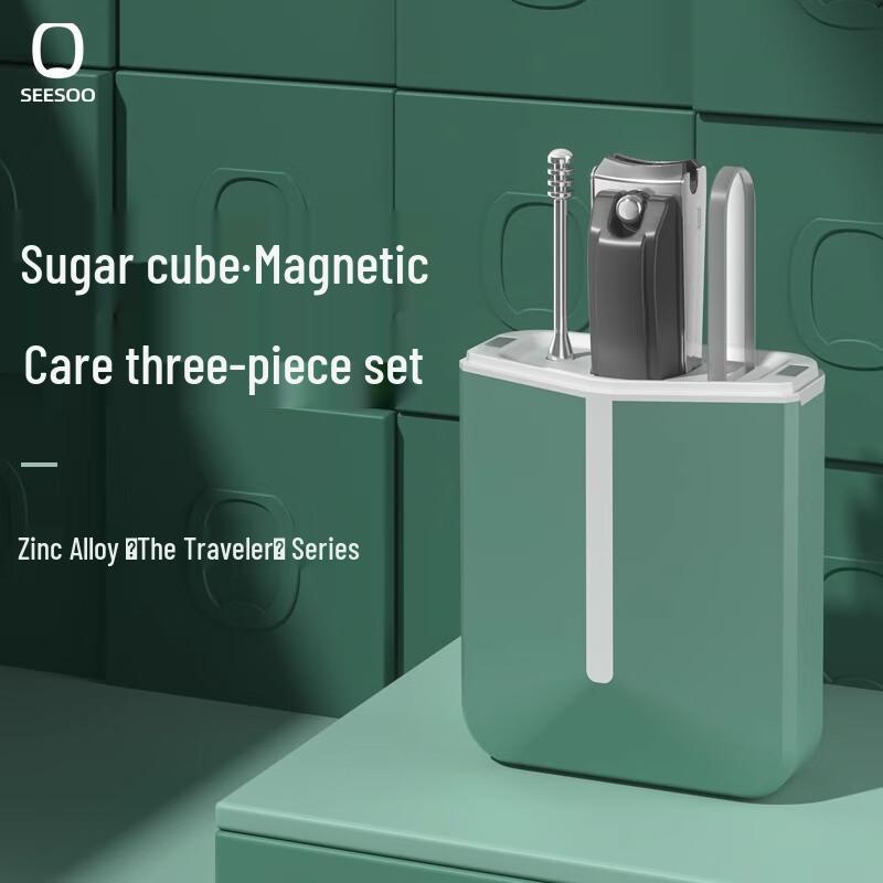 SEESOO Deluxe Traveler 3-Piece Nail Clipper Set