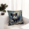 Wild Boar Animal Pillow Case Plush Fabric Soft Pillowcase Double Sided Print Sofa Cushion Cover Throw Pillow Cover