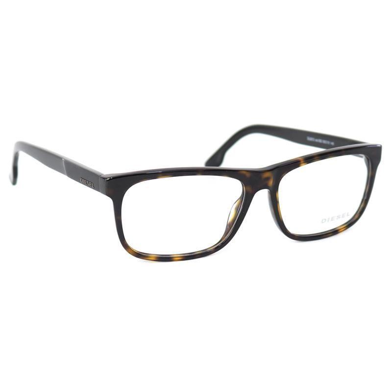 Used [DIESEL] Men s Glasses Frame Square (DL5212 052 DB) Dark Brown [New]