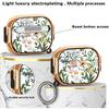 Compatible AirPods Pro 2nd/1st Generation Case Lock Flower Women Girl 2023/2022, Double Secure Lock Clip Hard Shockproof Protective iPods Pro 2 Cover