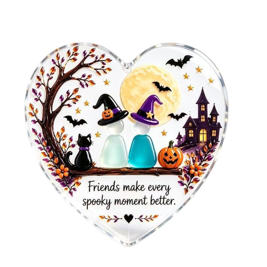 Creative Portable Halloween Sea Glass Friendship Ornament
