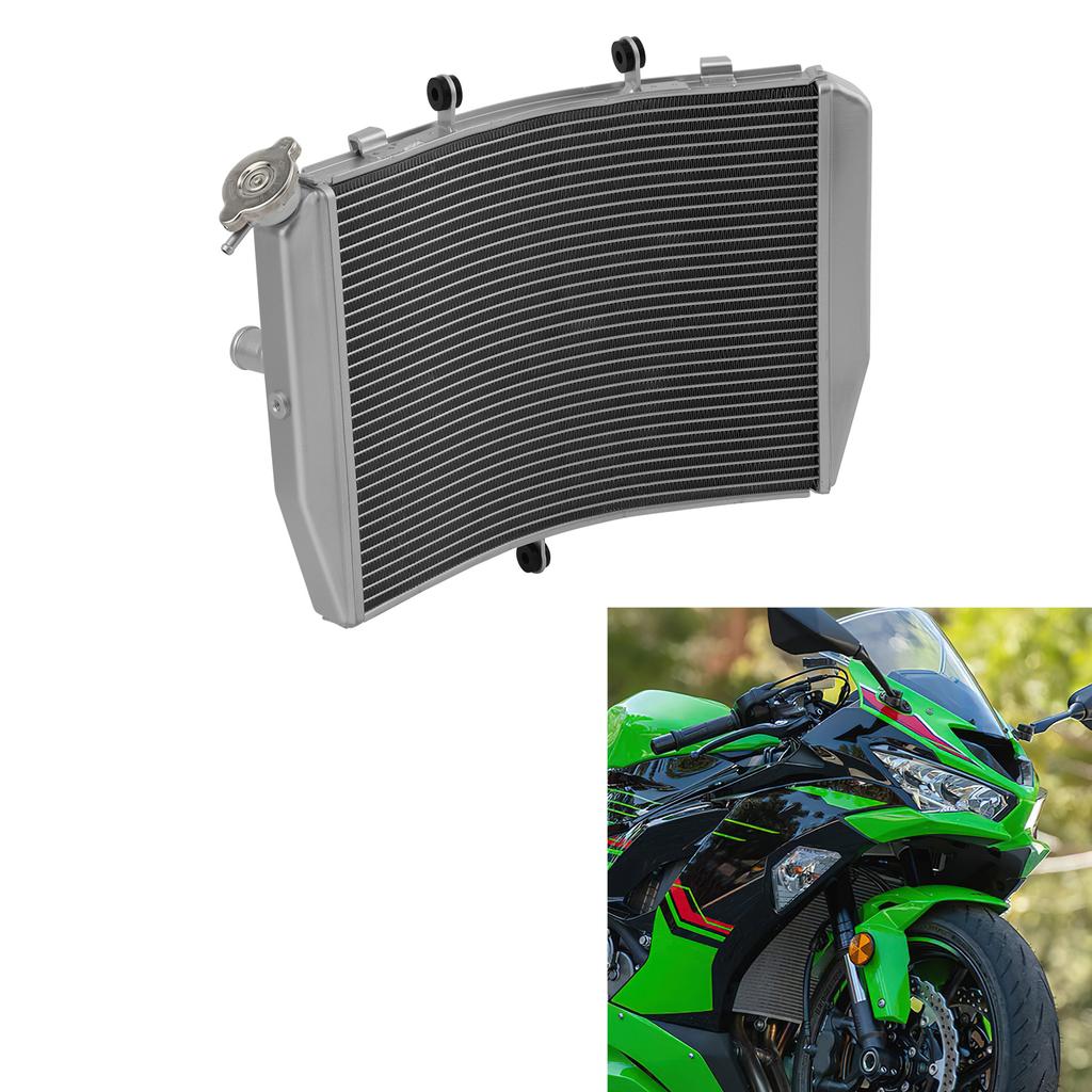Motorcycle Radiator Cooler Engine Cooling For Kawasaki Ninja ZX-6R ZX6R 2013 2014 2015 2016 2017 2018 2019 2020 2021 2022 2023