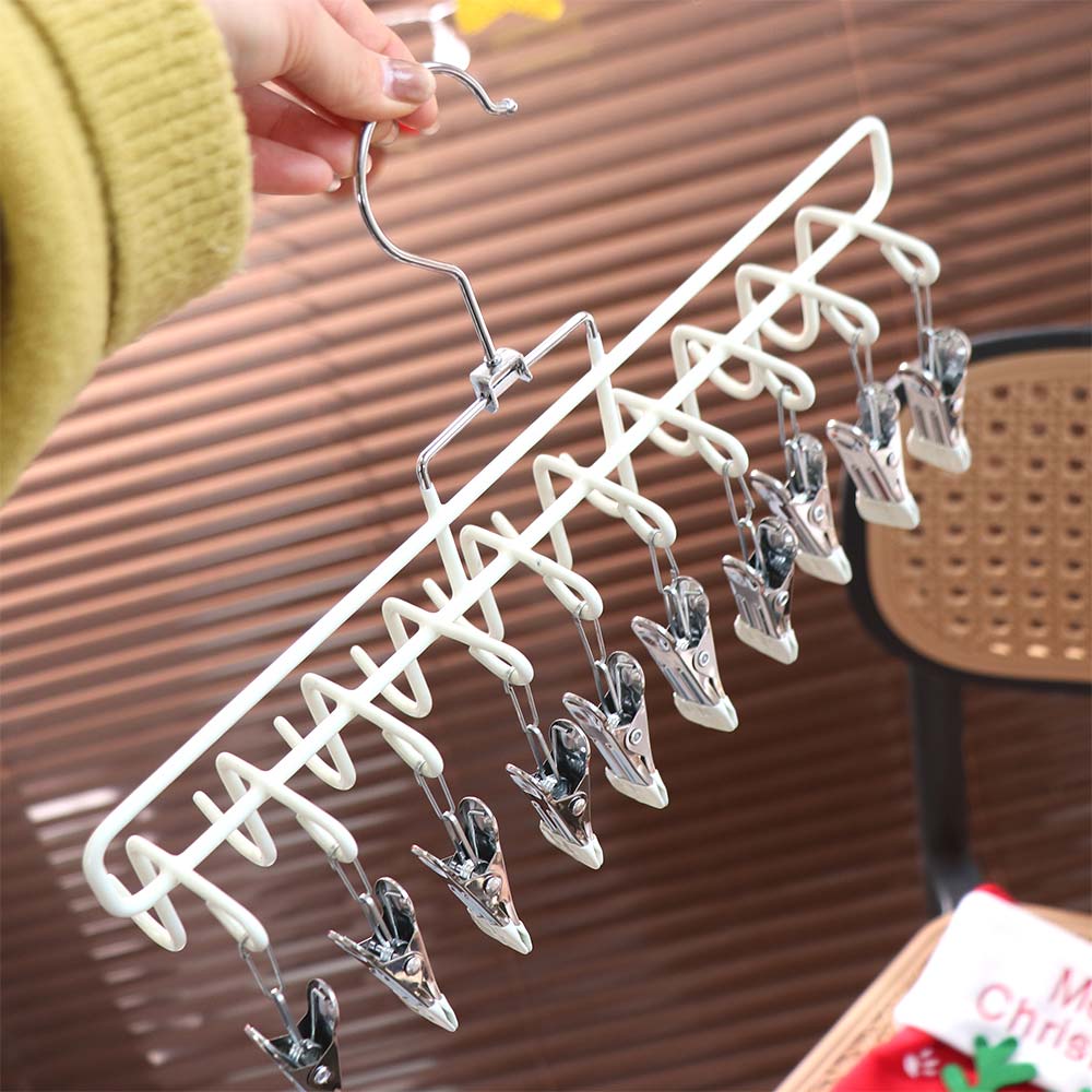 Portable Baseball Hat Organizer Rack 10 Clips Towel Hanger Clip  for Travel