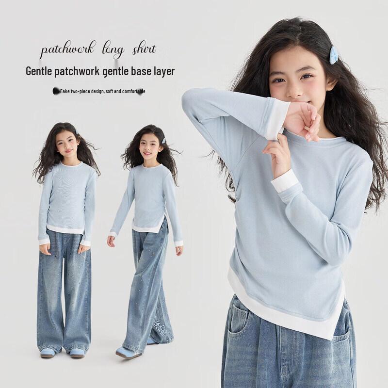 Moonkids Girls  Long Sleeve Base Layer T-Shirt 120cm