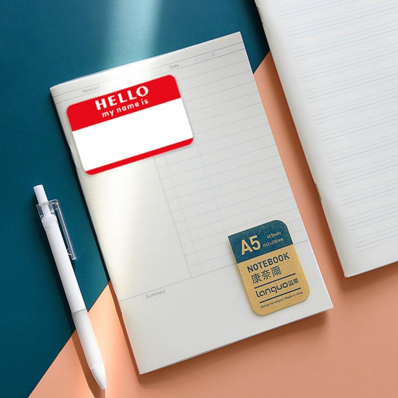 300 Self-Adhesive Name Tag Stickers/Roll: Colorful DIY Labels for Storage & Office Use