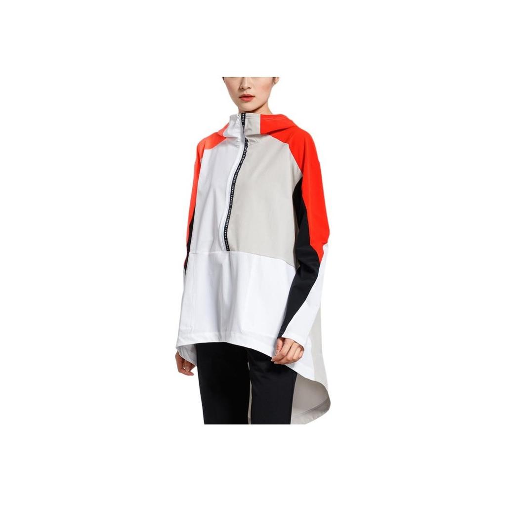 Under Armour Irregular Long Sleeve Hooded Jacket Women Tops White 1317852-100