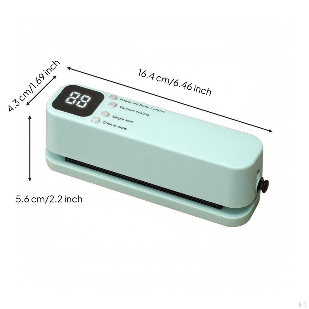 Handheld Vacuum Sealer With | Cordless Rechargeable Design, Compact Lightweight Body, Sealing