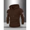 American Men's Fashionable Casual Sports Hooded Sweatshirt, Street Fashion Multifunctional Top Hooded Sweatshirt