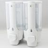 Manual Wall Mounted Plastic Soap Dispenser, Household Hotel Double Headed Soap Dispenser Box Press