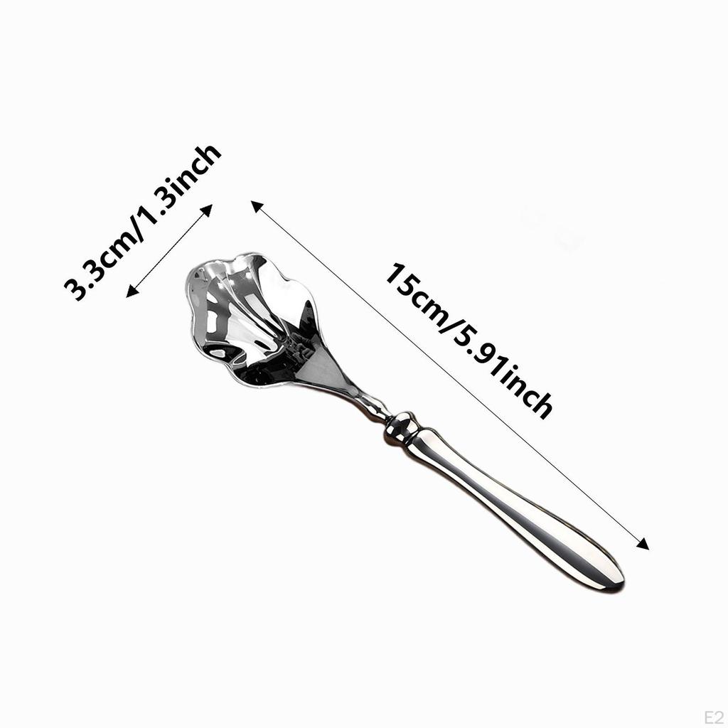 Esslöffel Multifunktional Muschelform Kompakter Teelöffel Übergießen für Hotel Feiern Zuhause