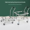HPMILY 304 Stainless Steel Square Rolling Rack