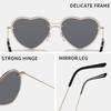 New Vintage Round Sunglasses Women Men Brand Core Sun Glasses Female Heart Eyewear Oculos De Sol for Male Female Eyeglasses