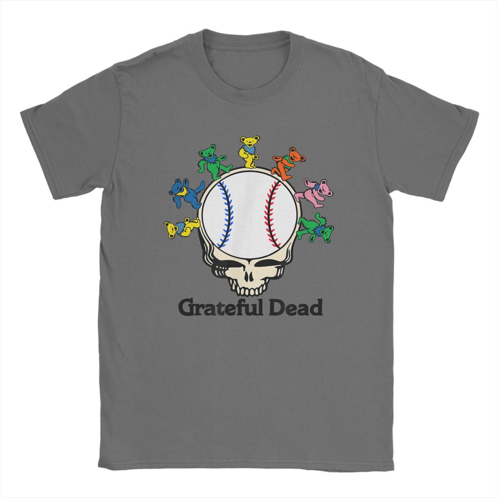 Oversized T-Shirt Grateful Dead Baseball Bears 100 Cotton T-Shirts Tee Shirt for Man Summer Awesome Design Short Sleeve Top Tees