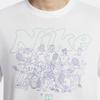 Nike T Shirts Men's White Crew Neck Moderate Straight Fit FV8433-100