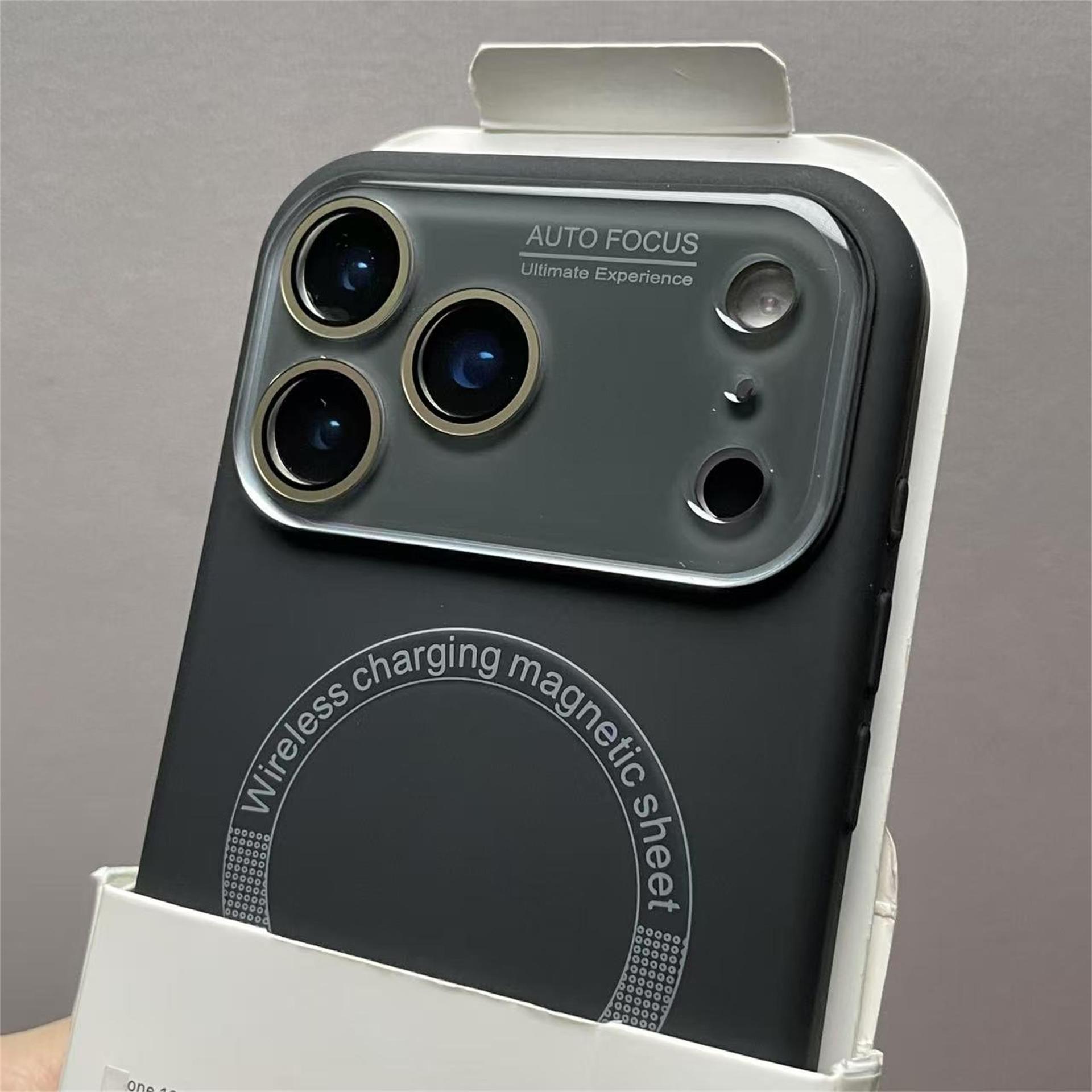 

MagSafe Magnetic Liquid Silicone iPhone 17 Case for Apple 16 Pro, Large Window, Soft Case 14 Pro