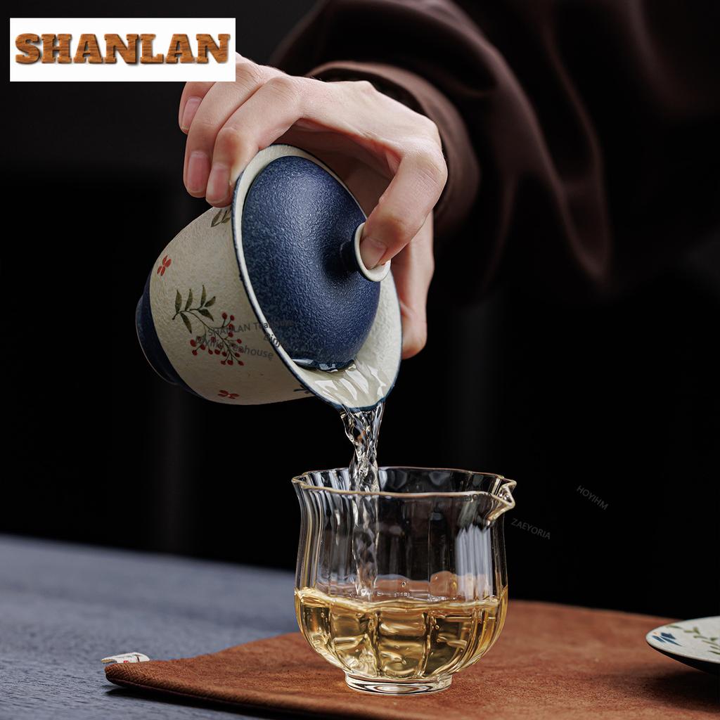 130ml Crude Pottery Shivering Gaiwan Creative Tea Tureen Tea Bowl With Lid Kit Tea Maker Cover Bowl Tea Ceremony Supplies Craft