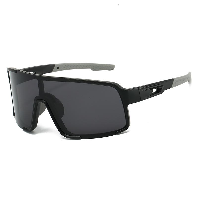 Large frame one-piece cycling glasses, the same for men and women, colorful sunscreen and UV protection sunglasses