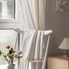 Hot Sale White Bohemian Curtains Farmhouse Living Room Bedroom Striped Embroidery Small Windows Kitchen Curtains Short Curtains