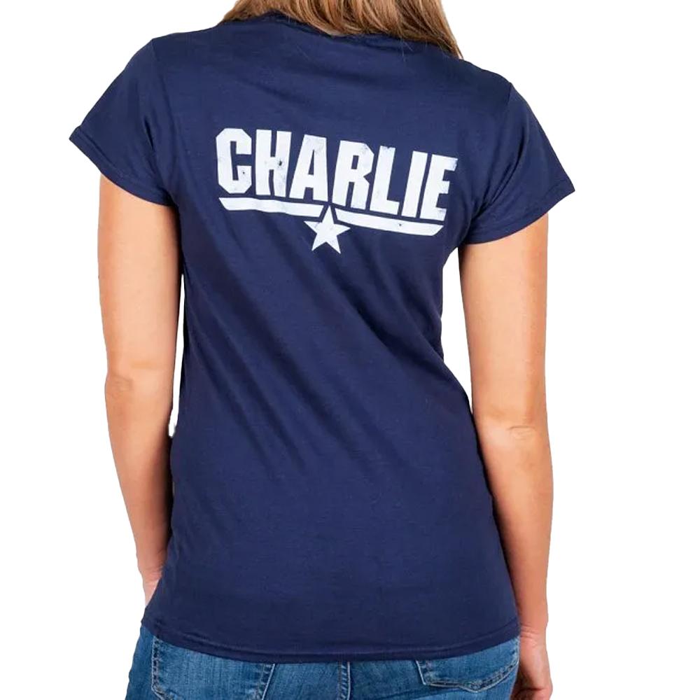 Top Gun Womens/Ladies Charlie Back Print Fitted T-Shirt
