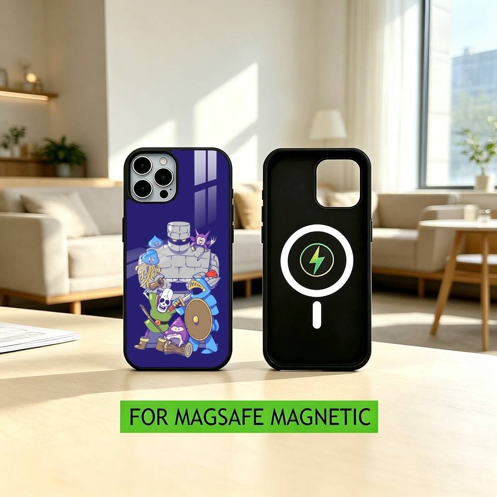 D-Dragon Q-Quest Slime Game Handyhülle Für iPhone17,16,15,14,13,12,11 Plus,Pro Magnetisch Für Magsafe Kabelloses Laden