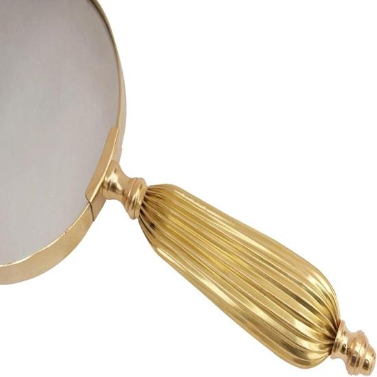 5X Handhållen förstoringsglas med stor glaslins och metallhandtag, Idealisk för läsning, detaljarbete, hobbyer, inspektion, vetenskap, seniorer och barn