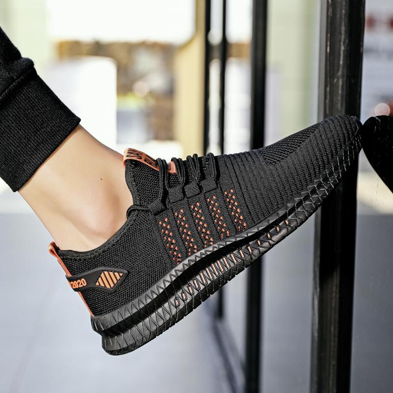 2025 Mesh Men Sneakers Casual Shoes Lace-up Men Shoes Lightweight Comfortable Breathable Walking Sneakers Zapatillas Hombre Male