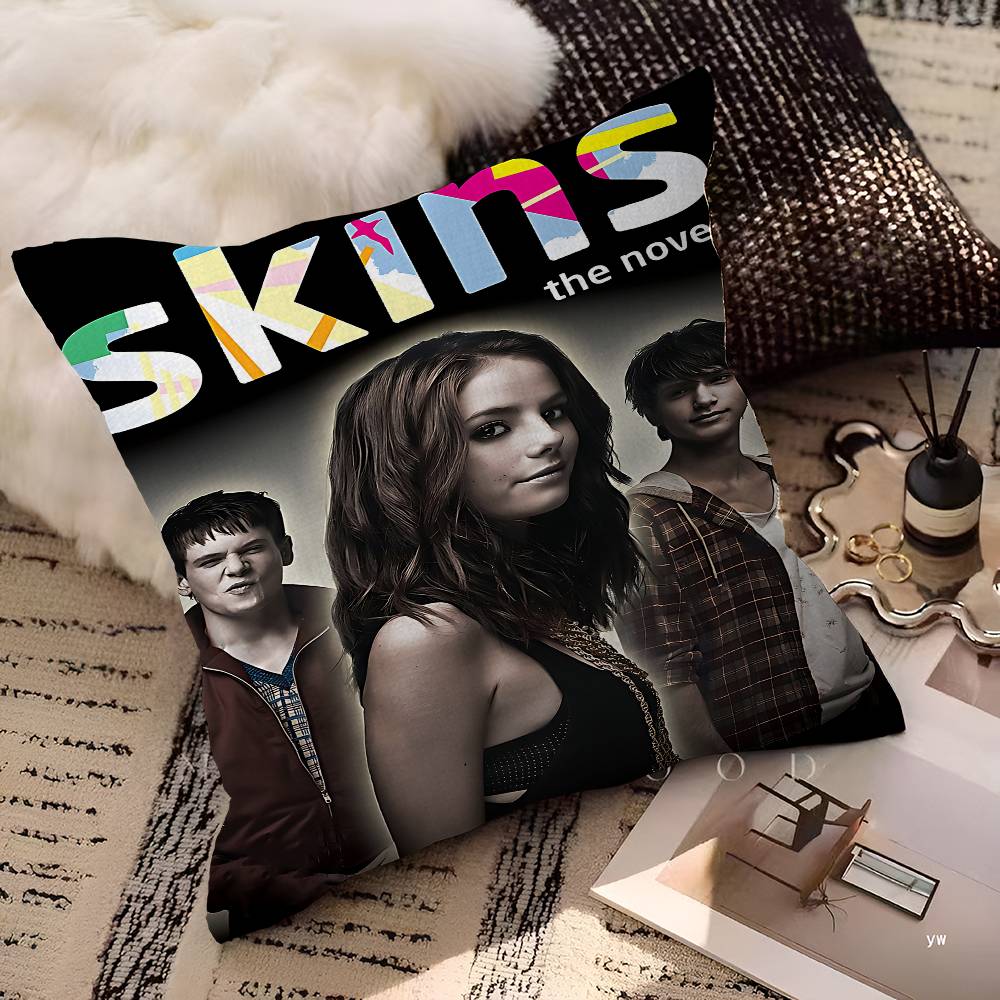 TV Series Skins Cushion Cover Polyester Sofa Cushions Decorative Throw Pillows Home Decoration Pillowcover
