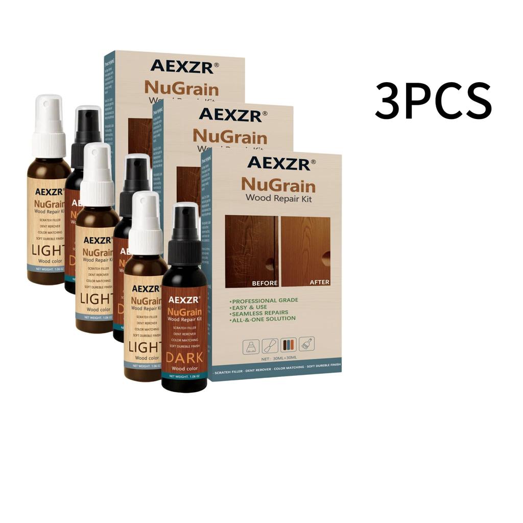 AMZ Holzboden-Haushaltspflege-Spray, Möbelpflege-Politur mit Kolophonium & Nano-Siliziumdioxid, Tägliches Reinigungs-Schutzmittel für Holzoberflächen, Natürlicher Look 1 Set