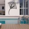 Stingray Metal Wall Art Manta Ray Line Decor Ocean Sea Life Home Coastal Marine Lover Gift