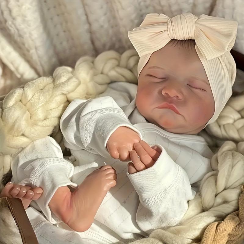 45 CM/17 inch Reborn Doll Full Body Soft Vinyl Simulation Baby Doll reborn doll gift for family Vinyl Girl Body Reborn Doll
