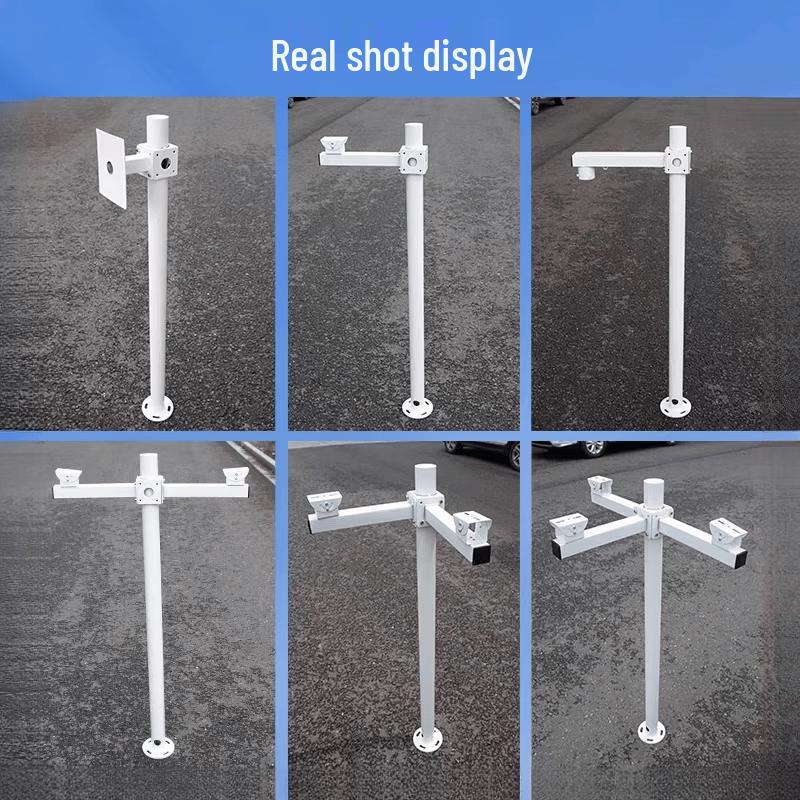 Pipeso Outdoor L-Shaped Security Camera Mount Pole