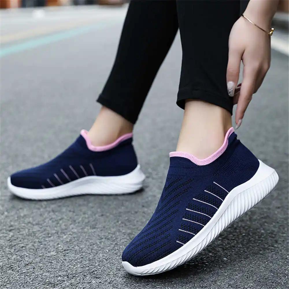 Plus Size 38-39 Walk Shoes Vulcanize Luxury Women Loafers Green Women Sneakers Sports Snearkers 2025summer Global Brands