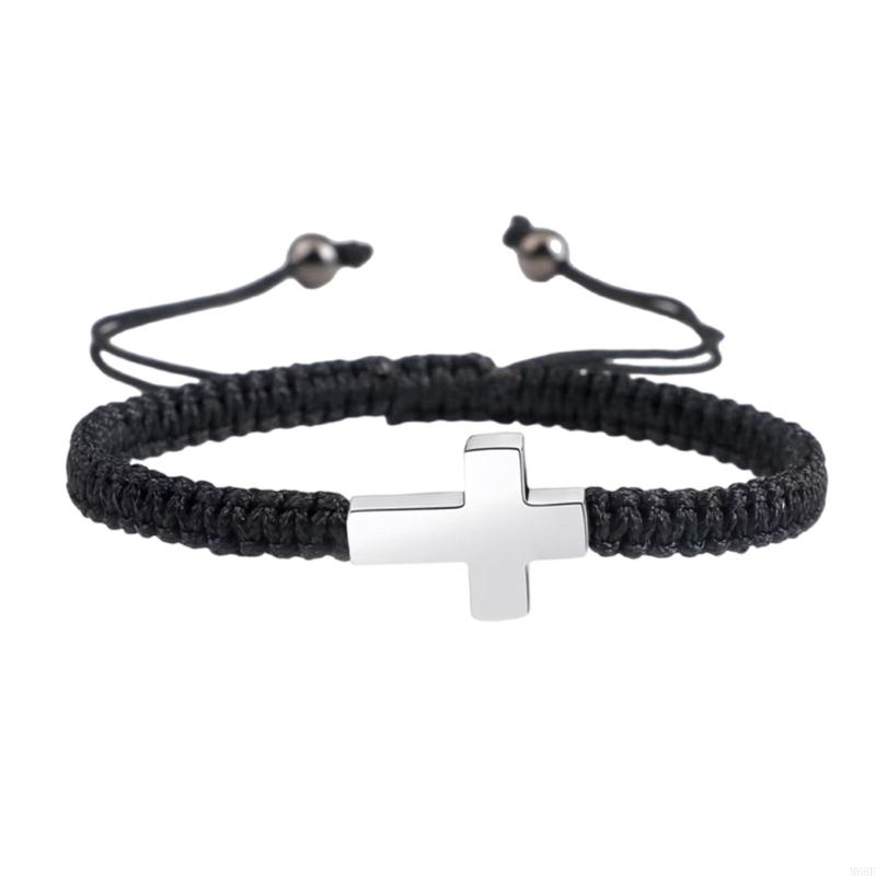 

Multiuse Pet Memorial Crossed Bracelet Fashion Wrist Rope Remembrances Keepsakes M68E серебряный