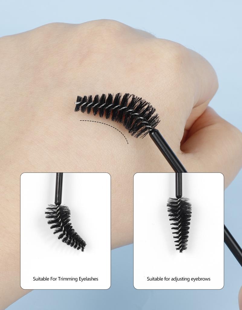 50 Pcs Disposable Nylon Mascara Wand Applicator Eyelash Brushes For Grafting Lashes Extension Women Makeup Brush Tools