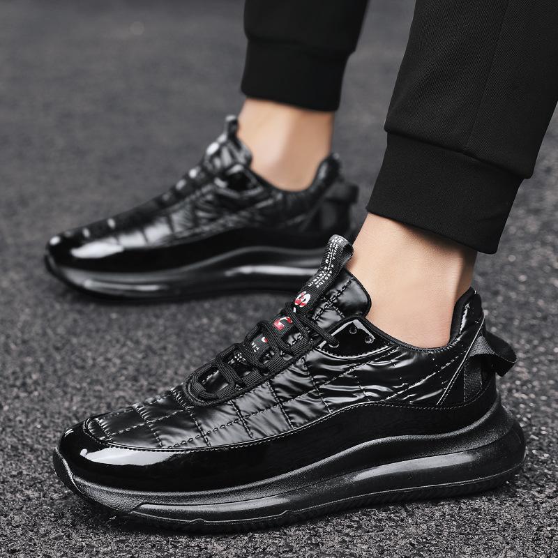 Men Casual Shoes Outdoor Comfortable Men's Breathable Fashion Man Sneakers PU Leather High Top Shoes Zapatillas Hombre