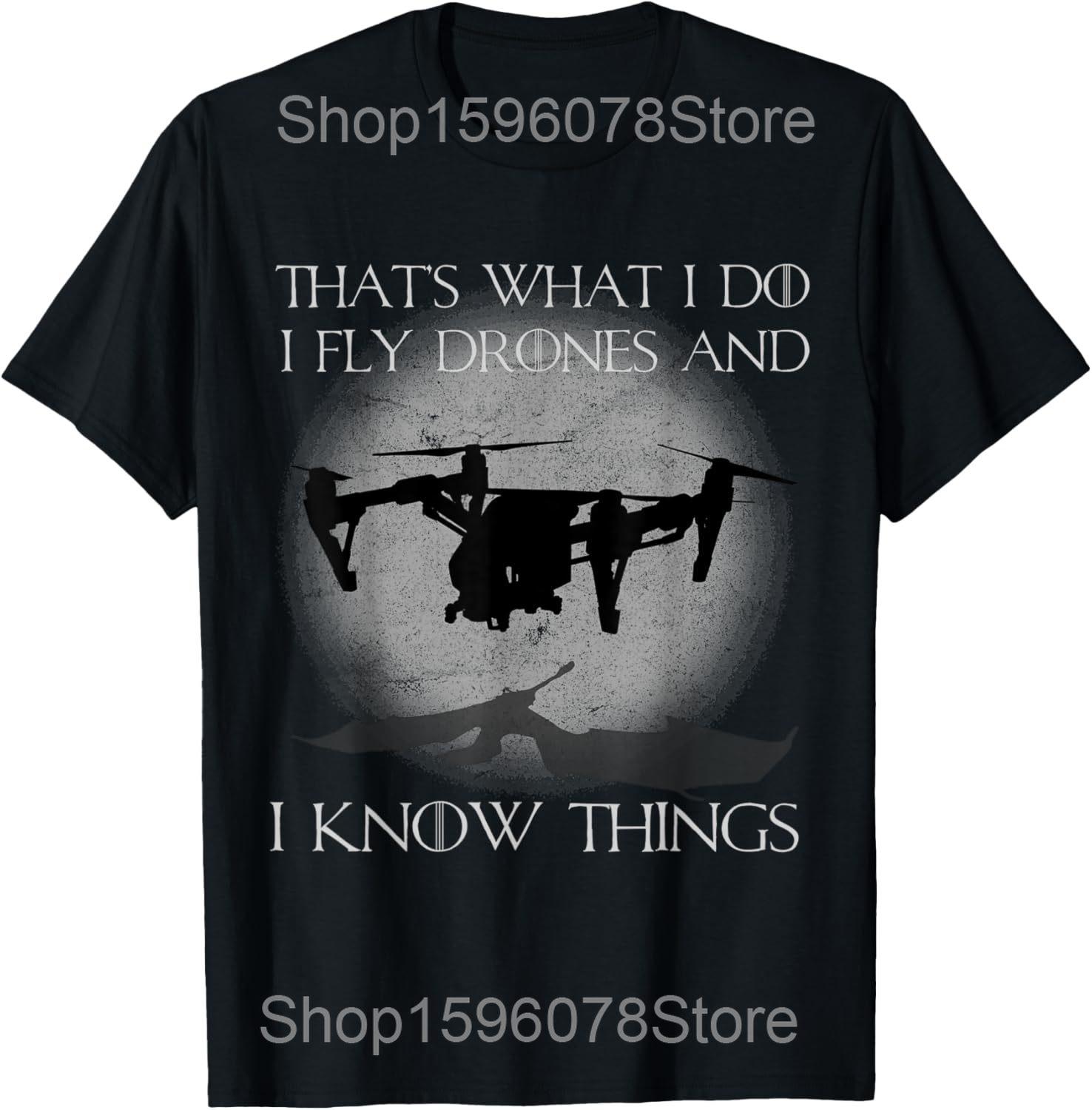 

Best Drone Pilot Art for Unisex Women Drone RC Drone T Shirts Streetwear Tee Shirt Short Sleeve Unisex Father Days Loose Clothing S