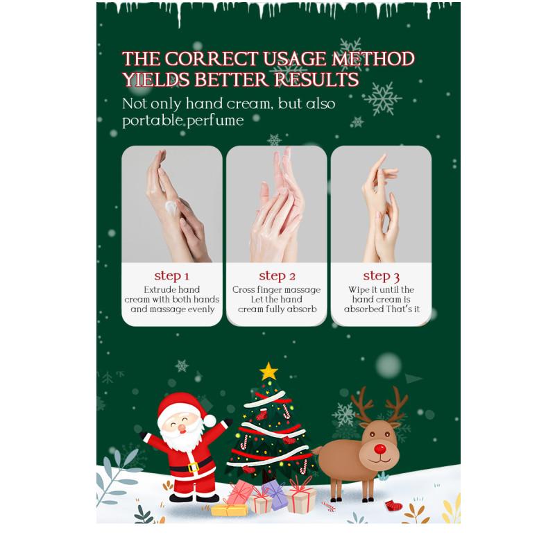 30g Fruit Fragrance Ice Cream Hand Cream Moisturizing Hydration Christmas Gift 5pcs/set
