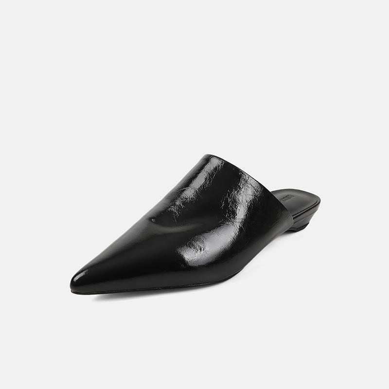 Baotou Niedrige Absatzsandalen Damen Spitz Tiefer Ausschnitt Rutschfeste Abriebfeste Sandalen Outdoor Hausschuhe Damen Hausschuhe