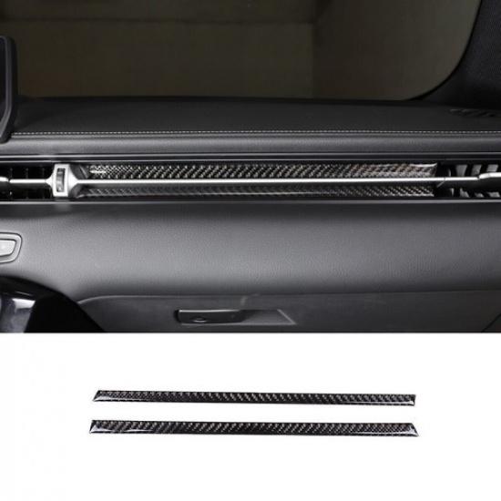 For Toyota GR Supra 2020-2024 Real Carbon Fiber Co-Pilot Passenger Dash Strip 2X