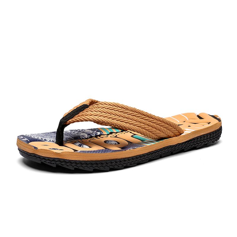 

Летние модные дышащие модные тапочки для отдыха, сандалии, пляжная обувь, тапочки с рисунком «елочка», домашняя мужская обувь 42 хаки