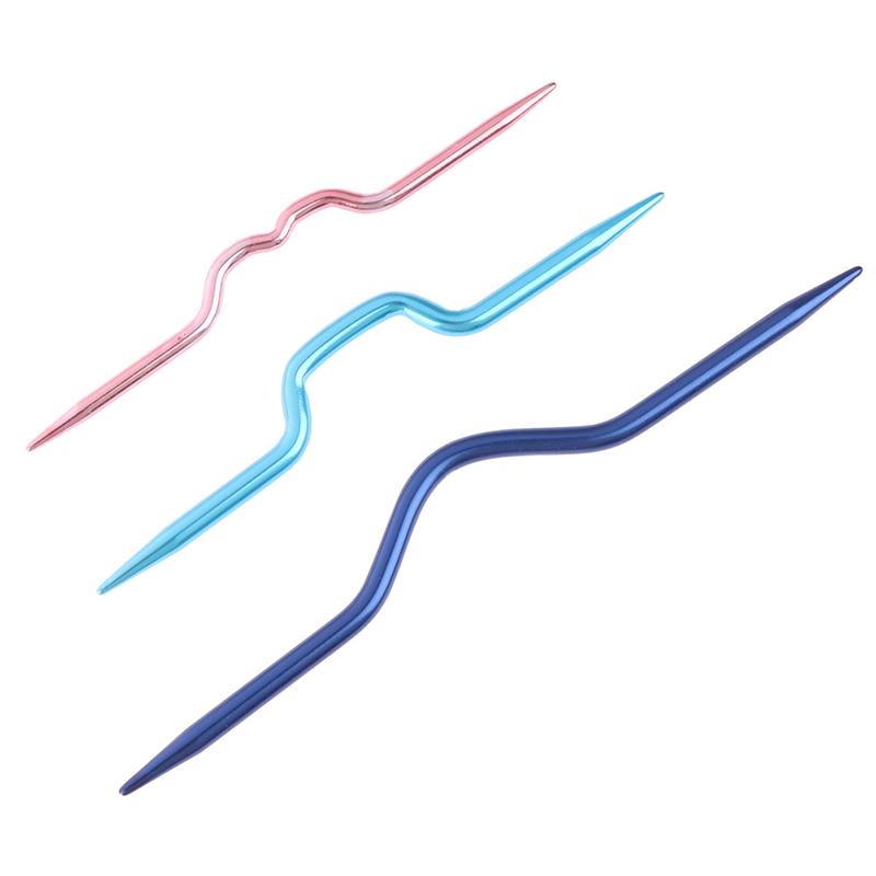 3 Pcs Knitting Needles Pins Crochet Hooks Sewing Stitch Knit Tools Aluminum Diy