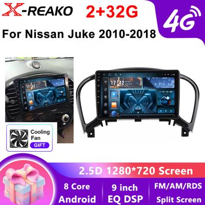 2DIN Android 12 Autorádio Pro Nissan Juke YF15 2010-2014 Multimediální Video Přehrávač Navigace GPS 4G Carplay Auto Stereo RDS IPS