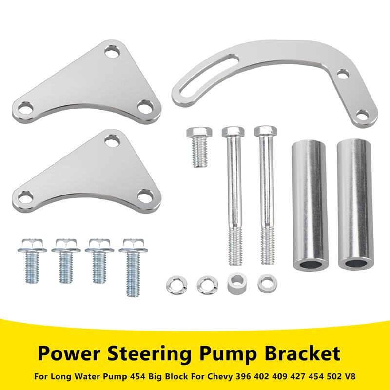 Artudatech Power Steering Pump Bracket 551497 Fit Long Water Pump Fit for Chevy Big Block V8