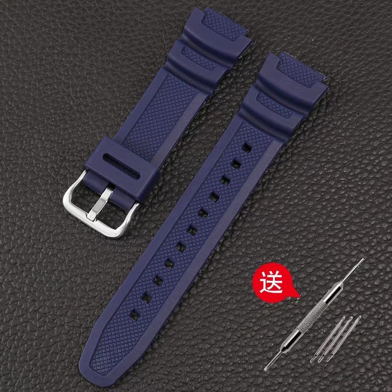 Accessori per cinturino da polso adatti per Casio Watch W-218h / F-108 AE1200 / 1000 / 1300 cinturino da polso in resina silicone 18mm