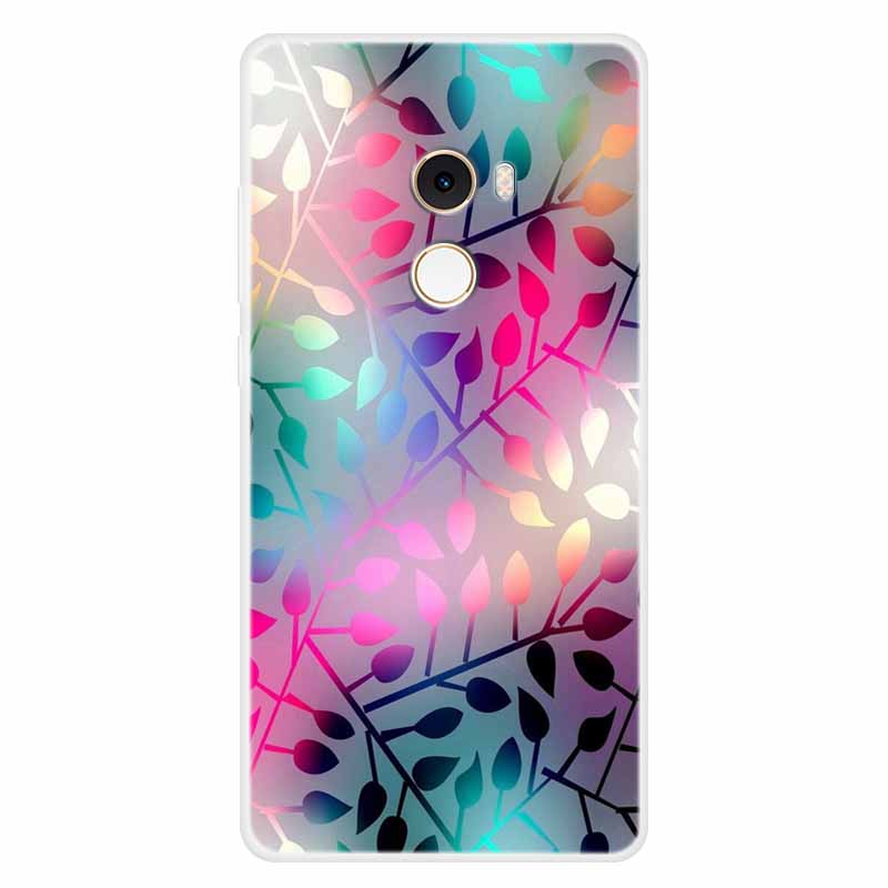 For Xiaomi Mix 2 Case Luxury Soft Silicone Back Cover Case For Xiaomi Mi Mix2 MDE5 Coque TPU Cartoon Bumper Funda Cute Shell