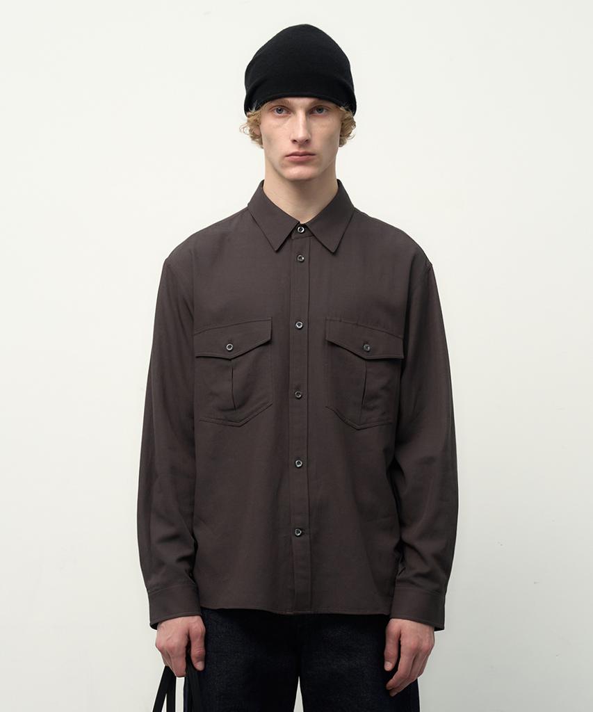 AFTERPRAY Luna Officer Shirt Brown