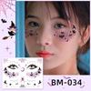 Waterproof Halloween Bat Face Stickers for Kids - Aesthetic Temporary Tattoos
